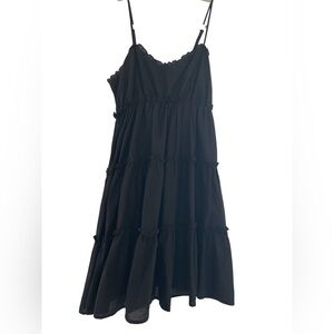 Black Flowy Mini Dress